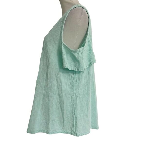 Oh My Gauze! Size 2 Large XL Top Blouse Cold Shoulder Boho Lagenlook - Picture 4 of 7